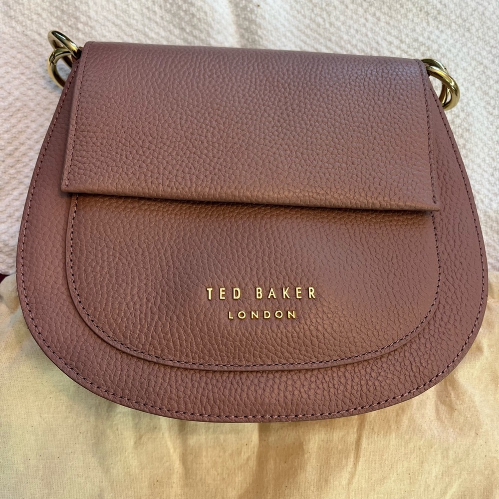 Ted Baker Pink Branded Webbing Darcell Satchel Crossbody Bag